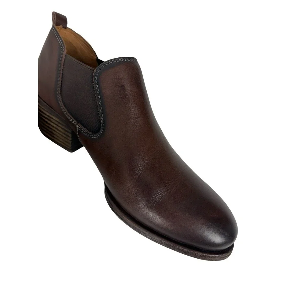 Pikolinos Baqueria Low Cut Cuban Heel Ankle Boots Elastic Band EU 41 US 10 10.5
